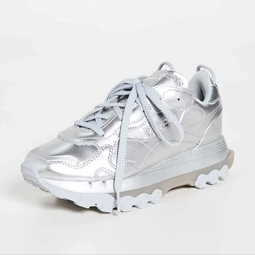 Cardi B Reebok Sneakers Silver